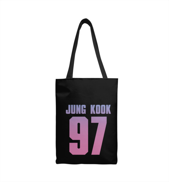 Сумка-шоппер с изображением BTS Jung Kook цвета 