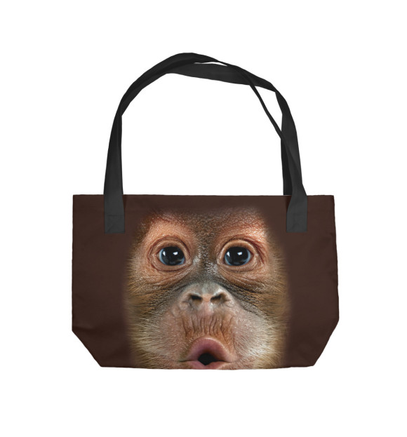 Пляжная сумка с притом Обезьяна цвета  Пляжная сумка с изображением Обезьяна цвета