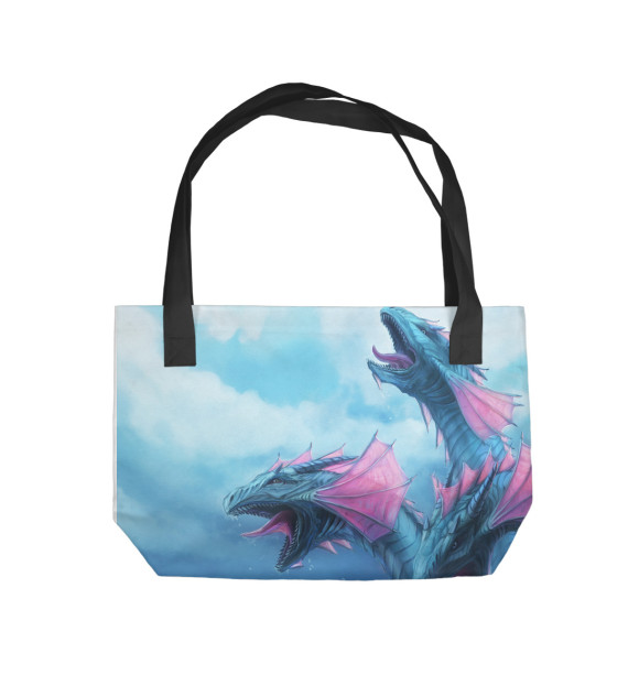 Пляжная сумка с изображением Дракон цвета 
