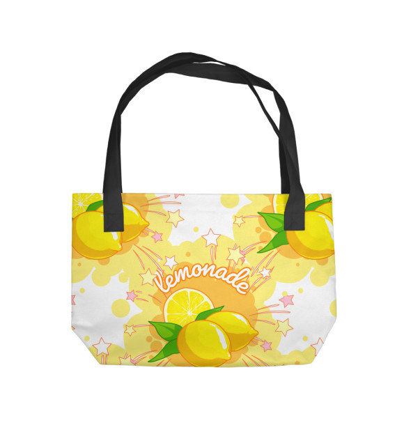 Пляжная сумка с изображением Lemonade цвета 