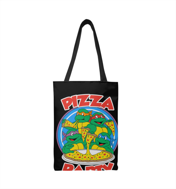 Сумка-шоппер с изображением Pizza Party цвета 