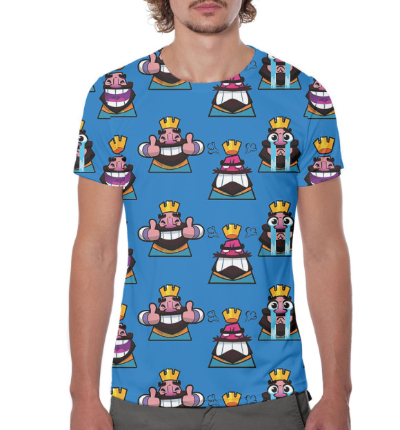 Мужская футболка с изображением Clash Royale цвета Белый