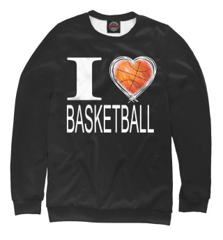 Женский свитшот I Love Basketball Black