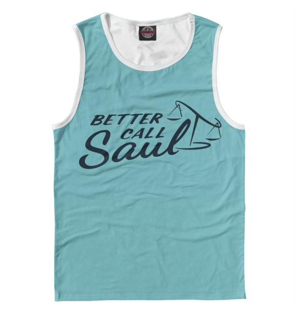 Мужская майка с изображением Better Call Saul цвета Белый