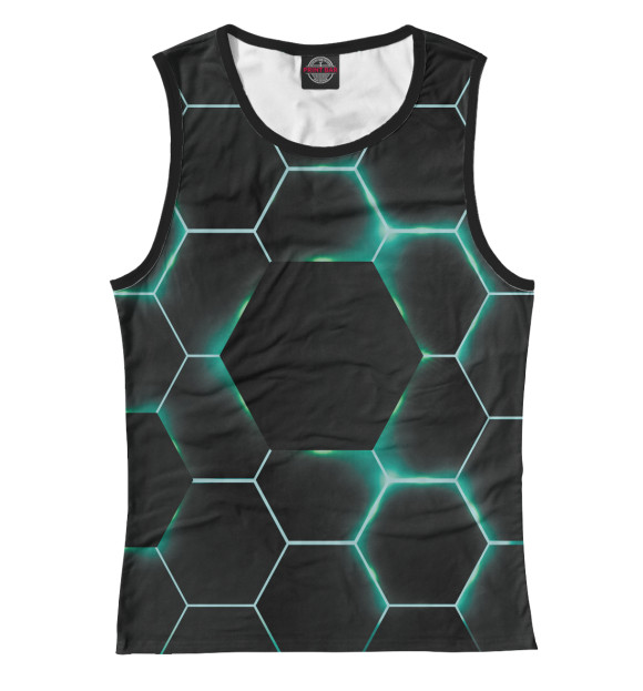 Женская майка с изображением Reactor цвета Белый