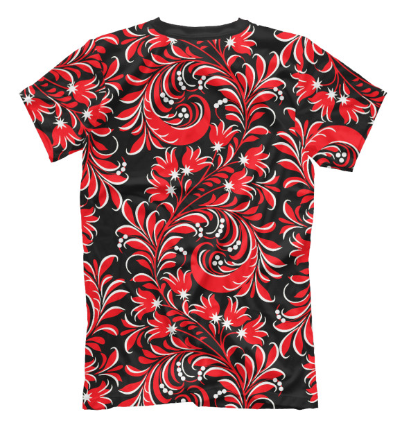 Мужская футболка с изображением Россия цвета Белый