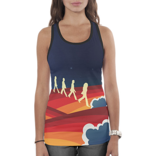 

Майки борцовки Print Bar, Белый, The Beatles