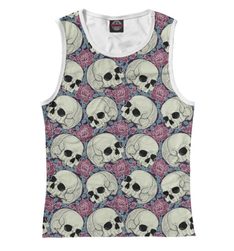 

Майки Print Bar, Белый, Skull Garden