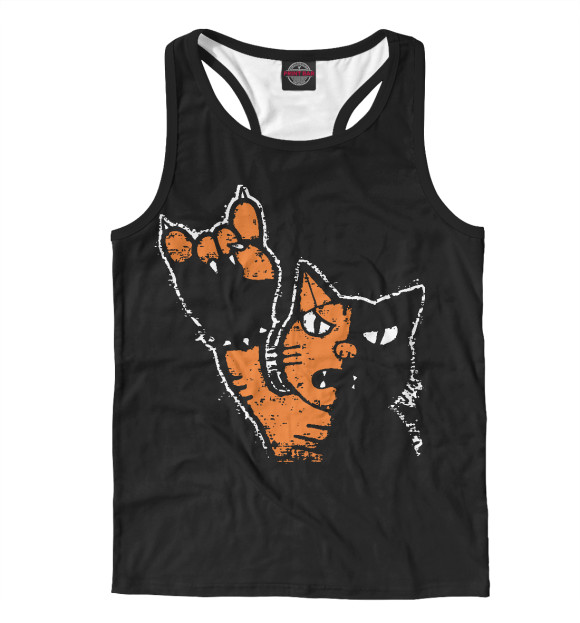 Мужская майка-борцовка с изображением Рок цвета Белый