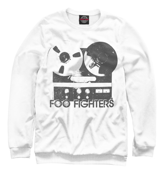 Женский свитшот с изображением Foo Fighters цвета Белый