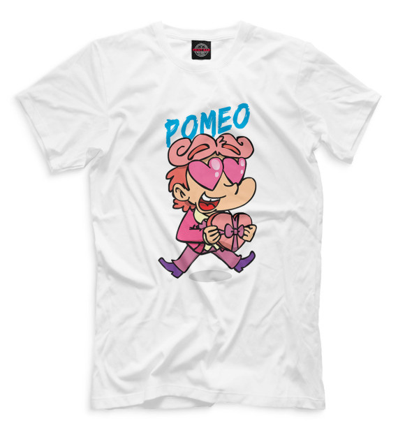 Мужская футболка с изображением Ромео цвета Белый