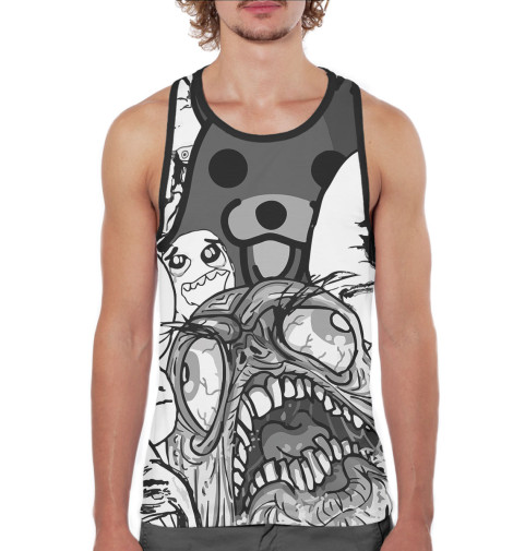 

Майки борцовки Print Bar, Белый, Мемы