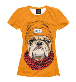 Женская футболка Клевый пёс