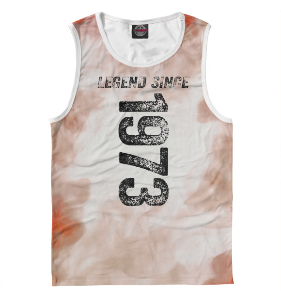 Майка для мальчика с изображением Legend Since 1973 цвета Белый