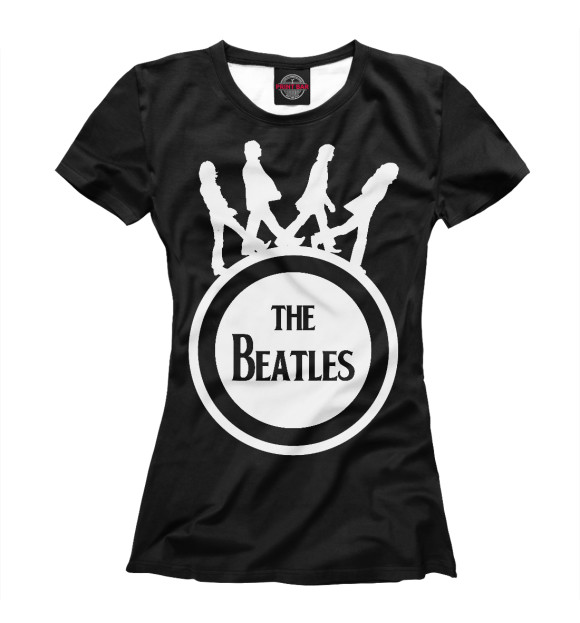 Футболка для девочек с изображением The Beatles цвета Белый