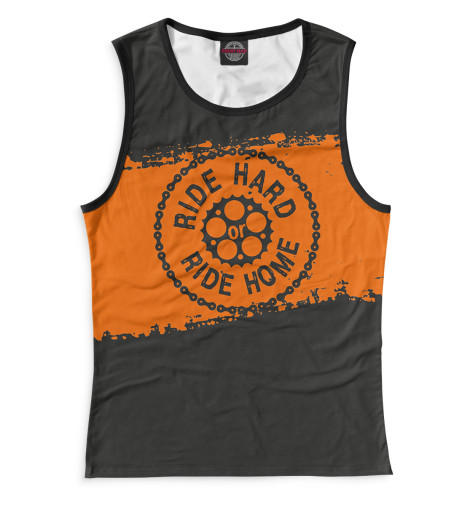 

Майки Print Bar, Белый, Ride Hard or Ride Home