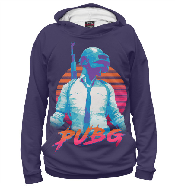 Женское худи с изображением PUBG цвета Белый