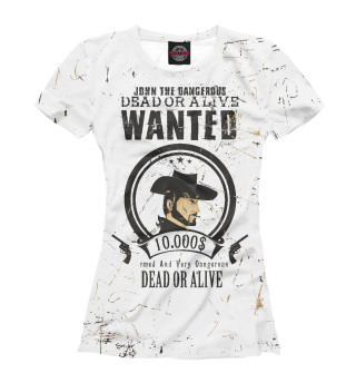 Женская футболка Wanted