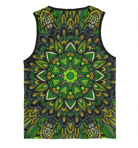 

Майки Print Bar, Белый, Зелёная мандала