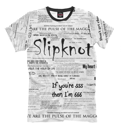 

Футболки Print Bar, Молочно-белый, Slipknot
