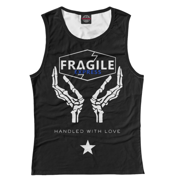 Женская майка с притом Death Stranding цвета Белый Женская майка с изображением Death Stranding цвета Белый