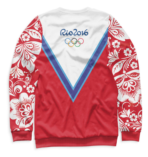 Женский свитшот с изображением Олимпиада Рио-2016 цвета Белый