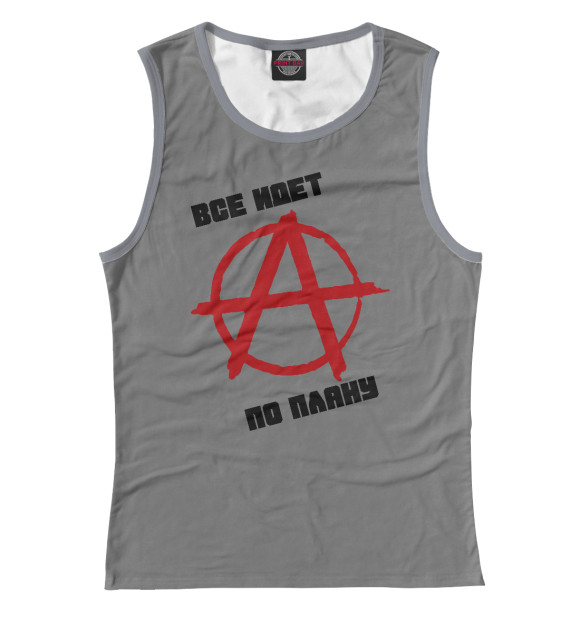 Женская майка с изображением Гражданская Оборона цвета Белый