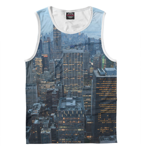 Майка для мальчика с изображением Нью Йорк цвета Белый