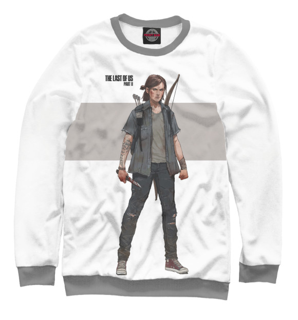 Женский свитшот с изображением Ellie - The Last of Us Part 2 цвета Белый