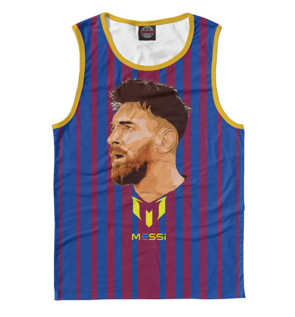 Майка для мальчика с изображением Messi цвета Белый