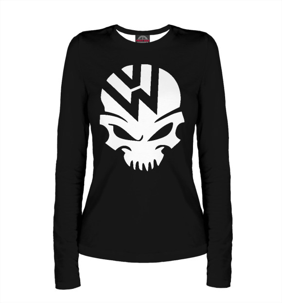 Женский лонгслив с изображением Volkswagen цвета Белый