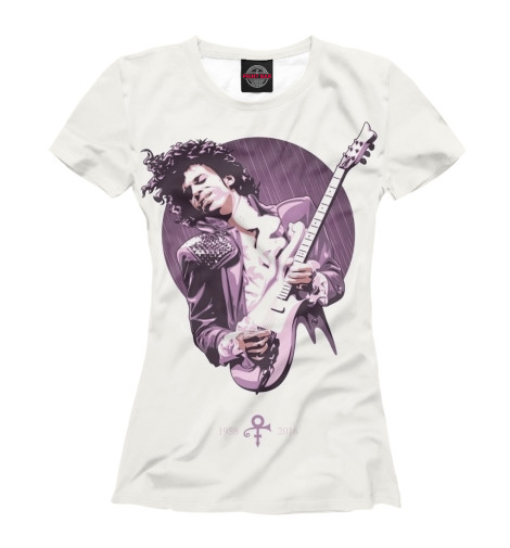 

Футболки Print Bar, Белый, Prince: Purple rain