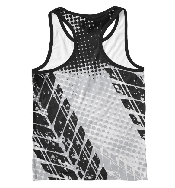 Мужская майка-борцовка с изображением Mazda цвета Белый