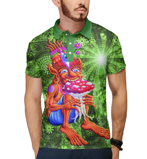 

Поло Print Bar, Белый, Грибоед