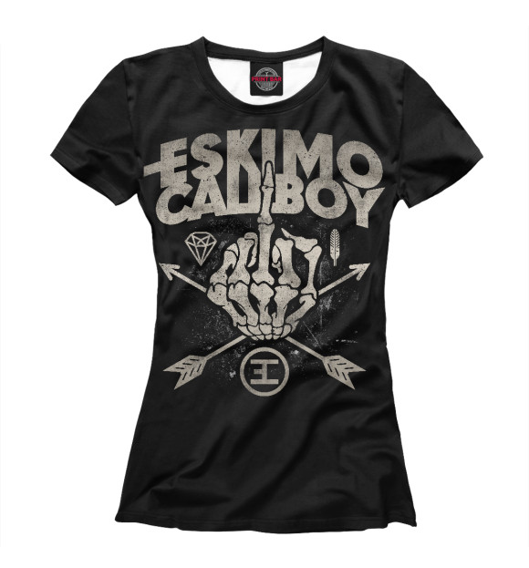 Женская футболка с изображением Eskimo Callboy цвета Белый