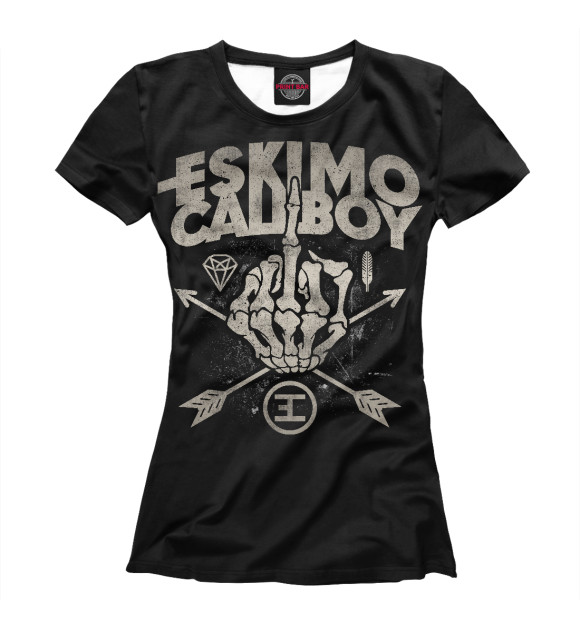 Футболка для девочек с изображением Eskimo Callboy цвета Белый