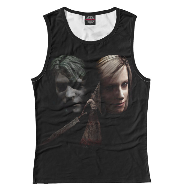 Майка для девочки с притом Silent Hill 2 цвета Белый Майка для девочки с изображением Silent Hill 2 цвета Белый