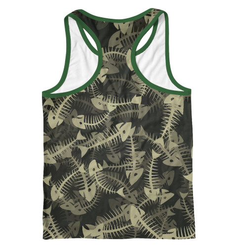 

Майки борцовки Print Bar, Белый, Fish Bones