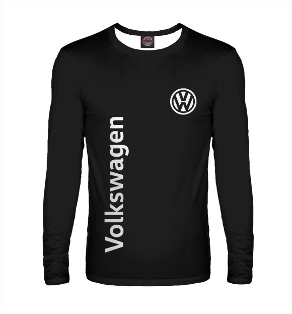 Мужской лонгслив с изображением Volkswagen цвета Белый