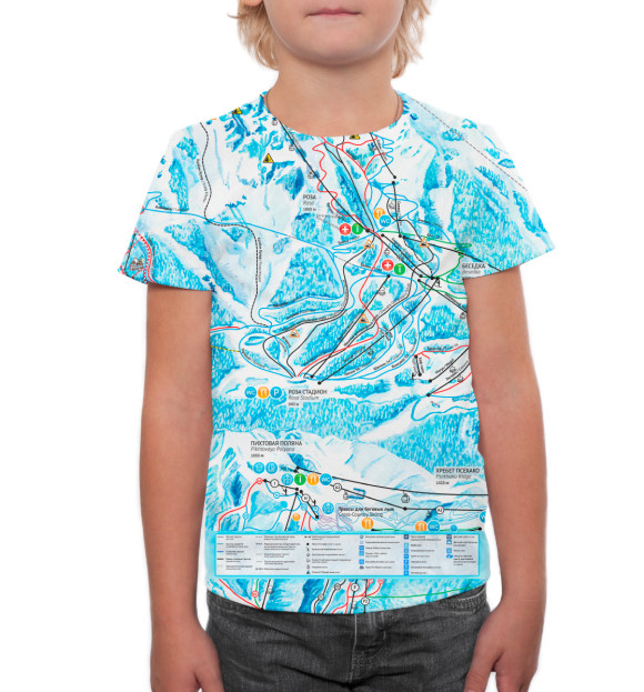 Футболка для мальчиков с изображением Сочи цвета Белый