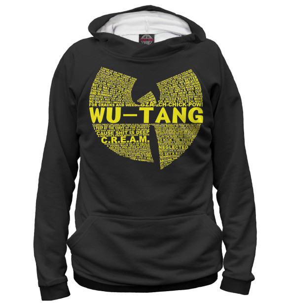 Женское худи с изображением Wu-Tang Clan цвета Белый