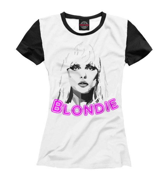 Женская футболка с изображением Blondie цвета Белый