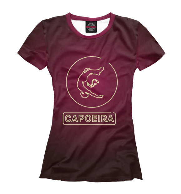 Футболка для девочек с изображением Capoeira цвета Белый