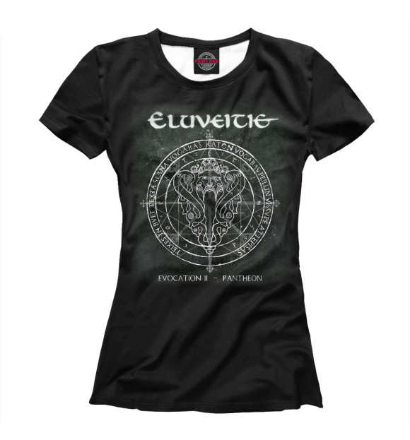 Футболка для девочек с изображением Eluveitie цвета Белый