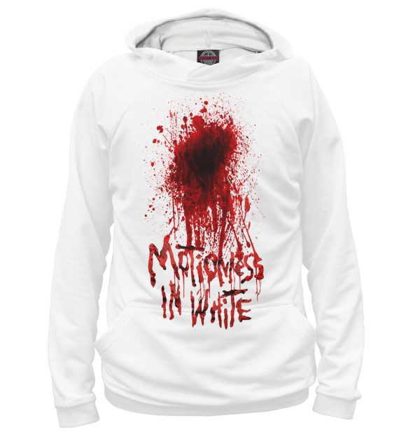 Женское худи с изображением Motionless In White цвета Белый