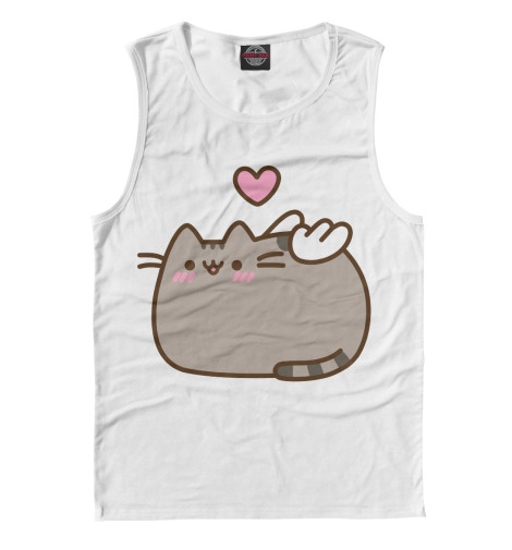 

Майки Print Bar, Белый, love pusheen