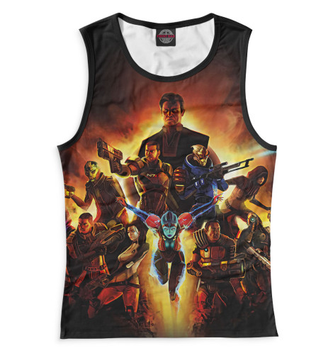 

Майки Print Bar, Белый, Mass Effect