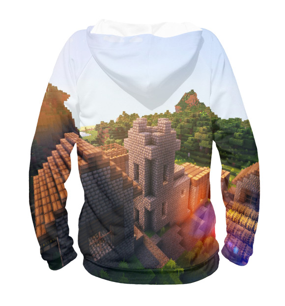 Мужское худи с изображением Minecraft collection 2019 цвета Белый
