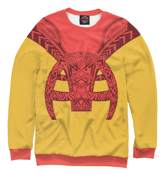 Женский свитшот с изображением Талисман богатства цвета Белый