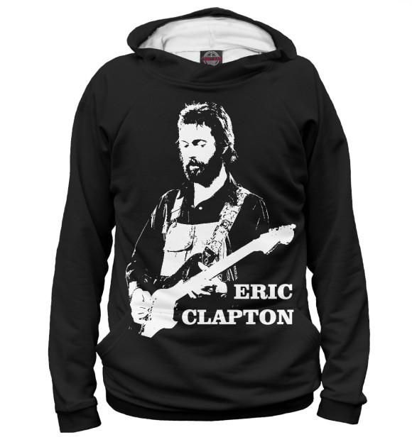 Женское худи с изображением ERIC CLAPTON цвета Белый